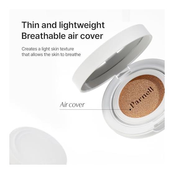 Parnell Shikamanu Serum Cushion Foundation #21 Fair Ivory Light Natural Cover Soothing Gloss Air Cover No Unevenness or Makeup Buildup Adhesive Base