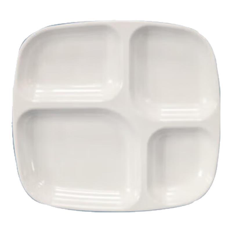 Huihuang White Melamine Divided Meal Trays