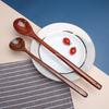 Japanese Home Living Kitchen Dining Rice Soup Desserts Condiment Honey Tea Scoops Wooden Spoons Long Handle Coffee Accessories