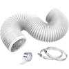 Grey Air Ducting 4 Inch Exhaust Pipe Professional Dryer Vent Hose  Heating Cooling
