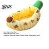 Kitten Snuggle Bed Banana Cat Bed Cozy with Raised Edge Decorative Pet for Home Breathable Mesh Cover Funny Indoor Cats Small Dogs Stress Relief