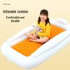 Outdoor Inflatable Baby Mattress with Detachable Flocked Raised Guardrail