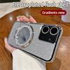 Gradient Glitter Mirror Ring Stand Phone Case For Xiaomi Redmi A3 13C 12 12C 10 10C 10A 9 9C 9A A1 Plus Soft Silicone Back Cover