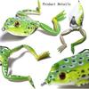 Frog Lure, Topwater Fishing Lures, Frog Lures for Bass Fishing, Top Water Frog Soft Swimbaits with Weedless Fishing Lures for Bass Trout Pike
