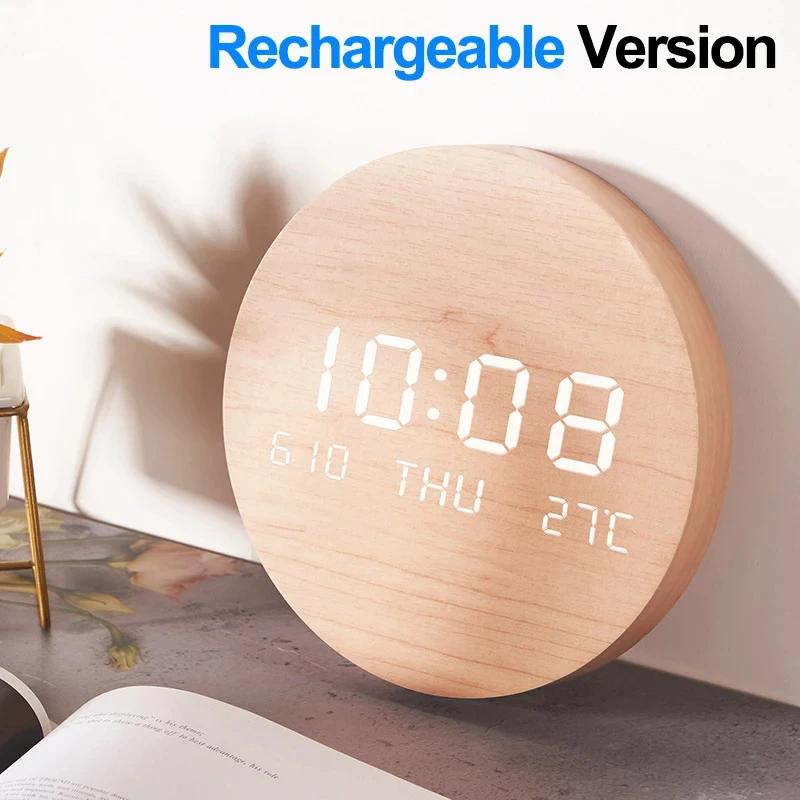 New LED Wall Clock Creative Watches Home Living Room Decoration Bedroom Mute Clock Nordic Style Fashion Digital Wall Decor Clock