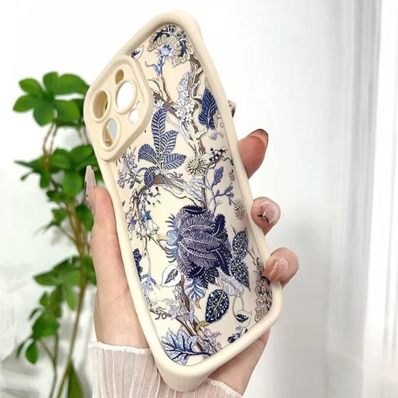 Summer Leaf Pattern Phone Case For iPhone 15 Case iPhone 11 13 12 14 Pro 16 Pro Max XR XS X 7 8 Plus SE Shockproof Plants Cover