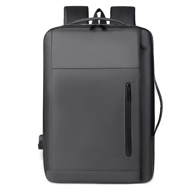 

Business Commuter Going Out Travel Backpack Large Capacity Multifunctional Versatile Leather Film Anti-splashing Water серый