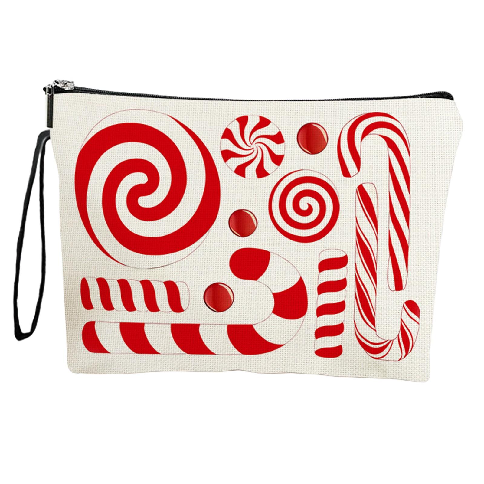 

Christmas Candy Cosmetic Bag Women s Portable Storage Bag One Size