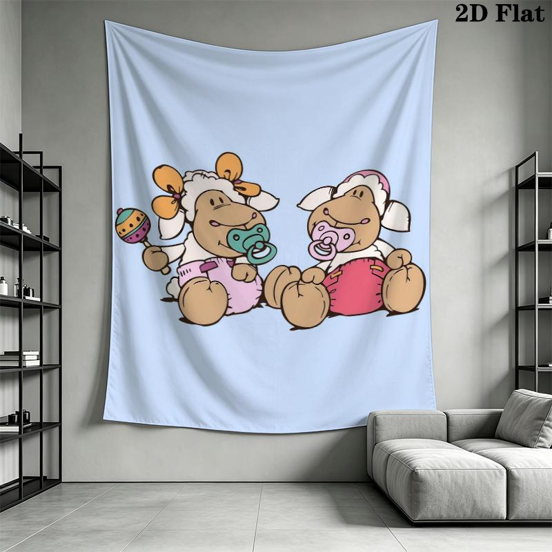Jolly Logan Wall Tapestry Aesthetic Wall Hanging Printed Fabric Blanket Decorative Tapestries for Bedroom Living Room Home Decor