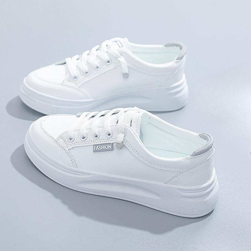 

Новая женская обувь на толстой подошве, универсальные и нишевые спортивные повседневные кроссовки 39 серый/белый