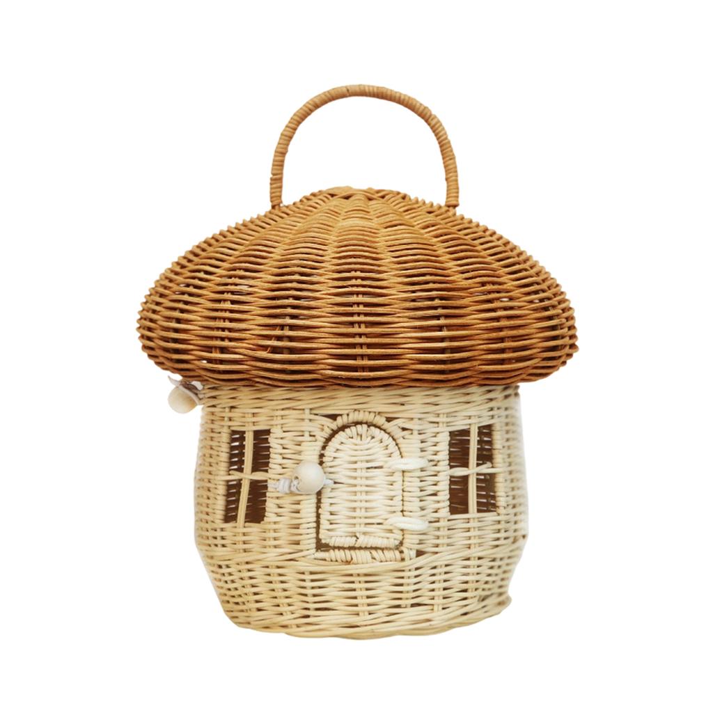 Wicker Modeling Basket, Storage Basket, Children's Outdoor Hand-held Picnic Basket, Hand-woven Flower Basket