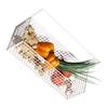 Cesto Portaoggetti in Filo Metallico da Parete Cesto Portafrutta Sospeso Contenitore Organizzatore con Adesivo per Cucina