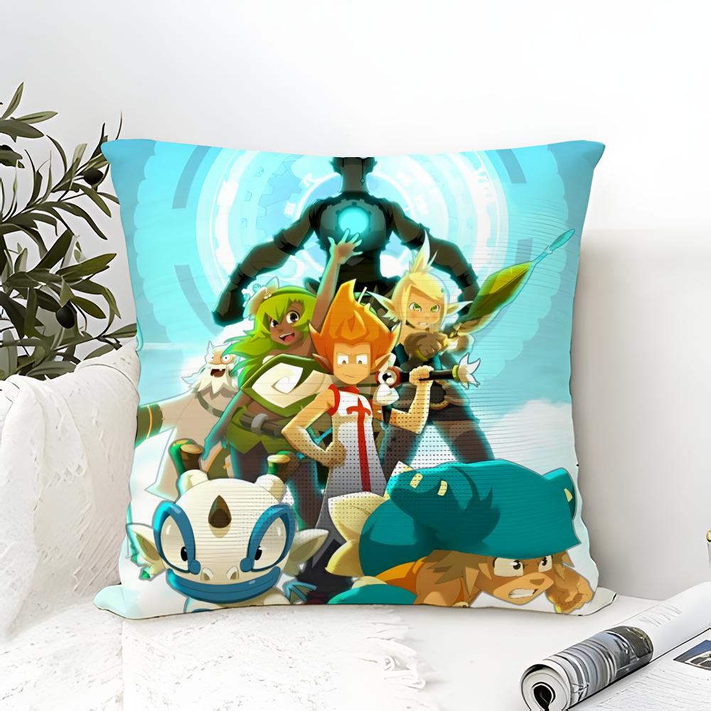 Internet Mmorpg Game W-Wakfu 1 Pillow Case Linen Pillow Case Sofa Home Decor Cushion Cover Cushion Cove
