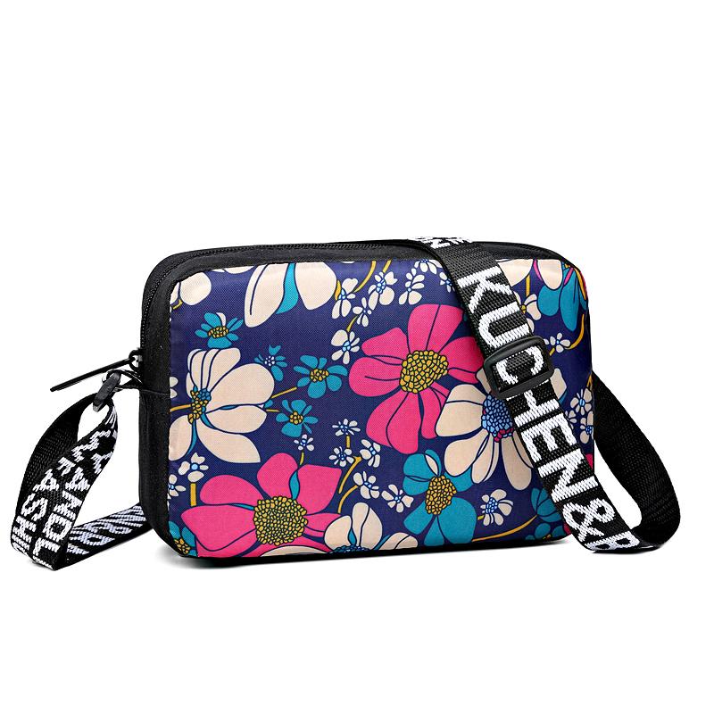 Chic Stylish Floral Pattern Shoulder Bag Multi- Option Portable Adjustable-strap Casual Daily Use Functional Versatile Bag