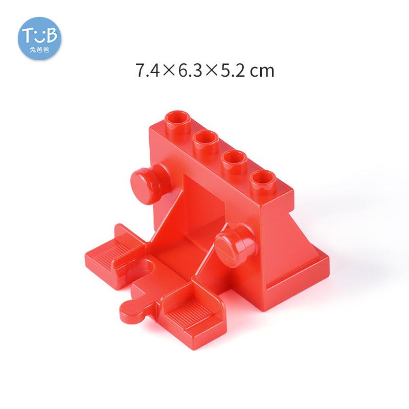Big Size Block Bricks Train Tracks  Traffic Stop Lights Straight Duploes Black Accessories Diy Hot Toys For Children Baby Gift