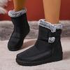 2025 Winter New Pure Color Women's Cotton Boots Fashion Anti-skid and Wear-resistant Warm and Comfortable Winter Women' Boots