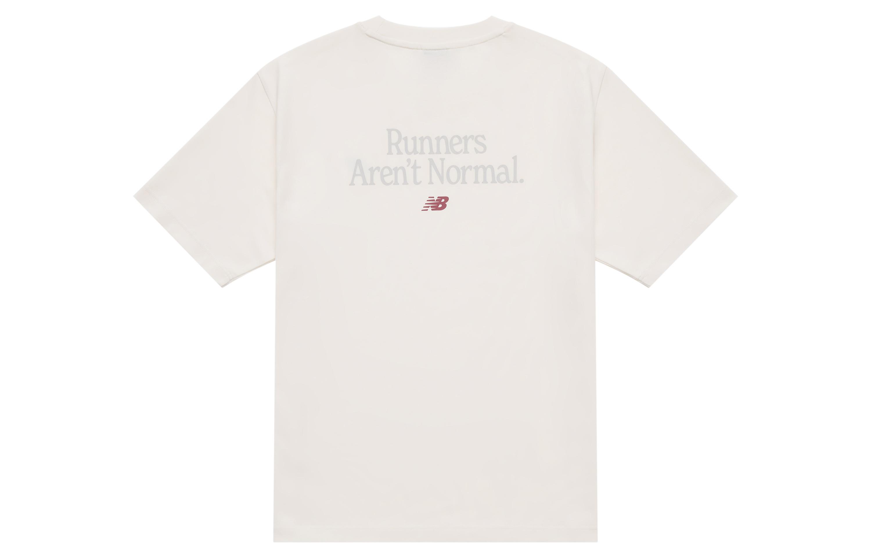 New Balance Runners T Shirt Unisex Ivory White NEE33031-IV M
