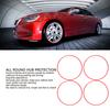 Wheel Rim Protector Trim  Anti Collision Versatile Sporty Look Wheel Rim Protector Scratch Resistant 18 Inch for Cars
