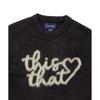 Thisisneverthat Hart Logo Gebreide Trui Donkerblauw