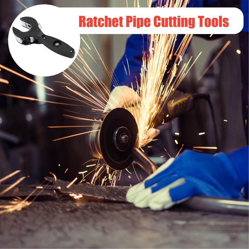 Ratcheting Tubing Cutter 8-29mm Universal Pipe Cutter Stainless Steel Copper Aluminium Ratchet Scissors Hose Cutting Hand Tools