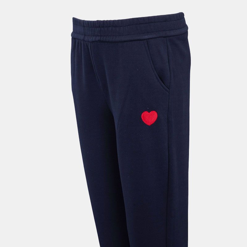 Ultra Soft Chanda Jogging Bottoms with Embroidered Heart Woman BURTON OF LONDON