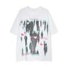 Gothic Graffiti Butterfly Y2k Street Fashion Trend Casual T-shirt Men's and Women's Luxury Brand Top
