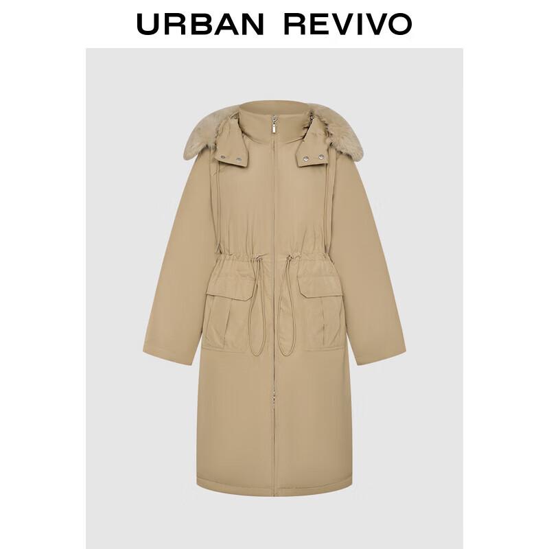 

Женский пуховик с капюшоном в стиле ретро UR M