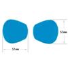 1Pair/2pcs Massager Pads Replacement Silicon Gel Massager Patch Reusable Safe Comfortable  EMS Neck Trainer Accessories