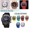 PDTO New Men Luxury Stainless Steel Sport Analog Quartz Modern Fashion Wrist Watch