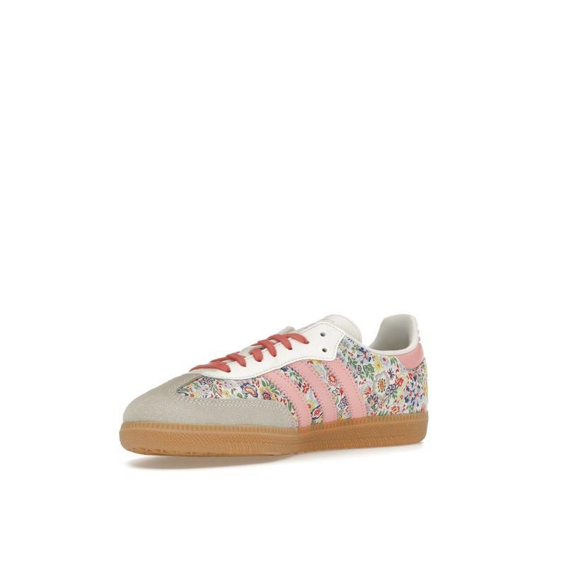Liberty London x adidas Samba OG J Floral Embroidery Kids Sneakers Cream Supplier-Colour JI0280