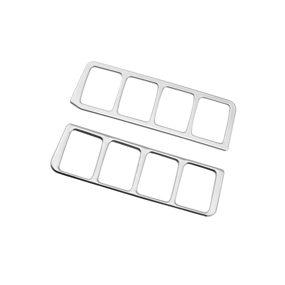 Car Fog Lamp ECO Switch Panel Frame Trim for Nissan X-trail T32 Qashqai J11 2014 - 2021 LHD Stainless Steel Sticker Accessories