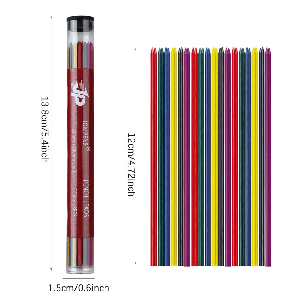 Colored Mechanical Pencil Refills 2B Mechanical Pencil Lead Propelling Pencil Replacement Refill