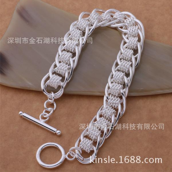 Trendy European & American Retro Silver Centipede Bracelet