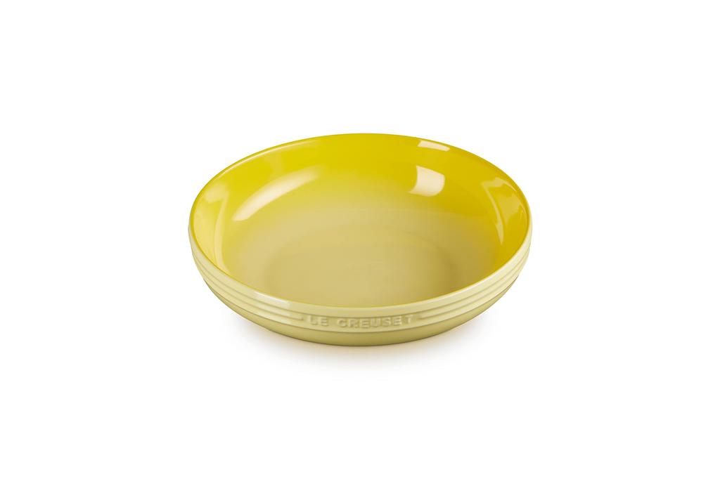 Le Creuset 20cm Round Deep Dish, Soleil Design, Heat and Cold Resistant, Microwave, Oven, and Dishwasher Safe, Suitable for Baking, Gratin, Curry,