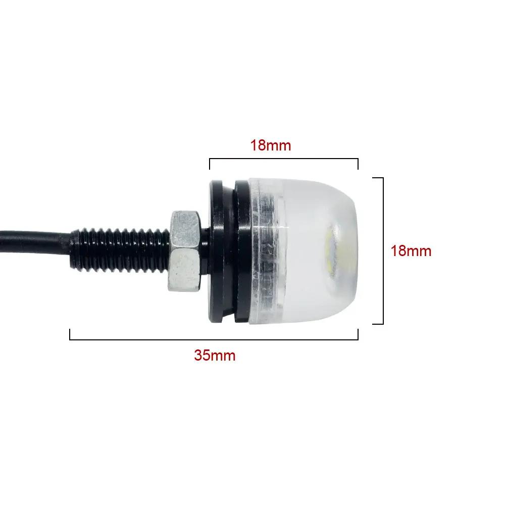 2pcs 9W 12V SMD LED Chip License Plate Light Bolt Screw Turn Signal Tail Light 5630 LED Number Plate Light Motorcycle Auto Car