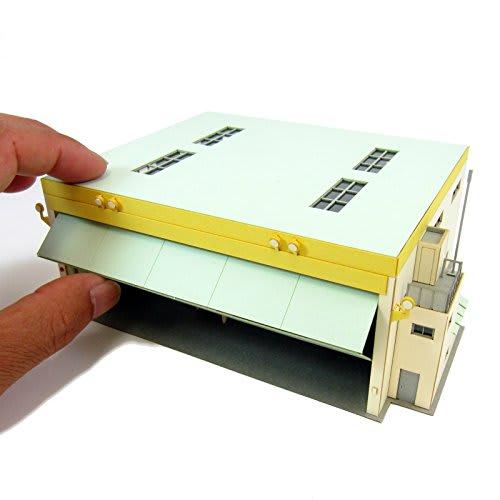 Sankei 1/144 Aviation Scene Series Flying Club Aircraft Storage Shed MK08-12 Paper Craft