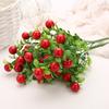 10PCS Artificial Pepper Bouquet Fake Chili Bouquet Simulation Fruits Pepper Bunch Plastic Fake Plant for Home Party