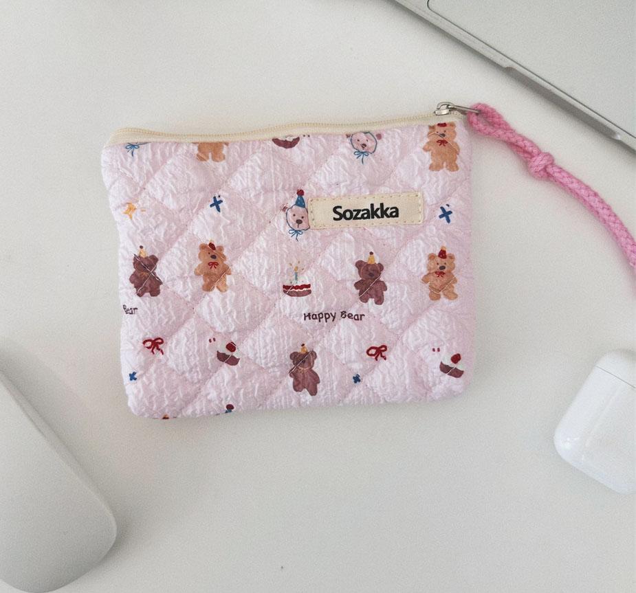 Fashion  Sanitary Napkin Storage Bags Small Cosmetic Bags Flower Pattern Zipper Coin Purses Lady Girls MakeUp Bag Key Money Bags
