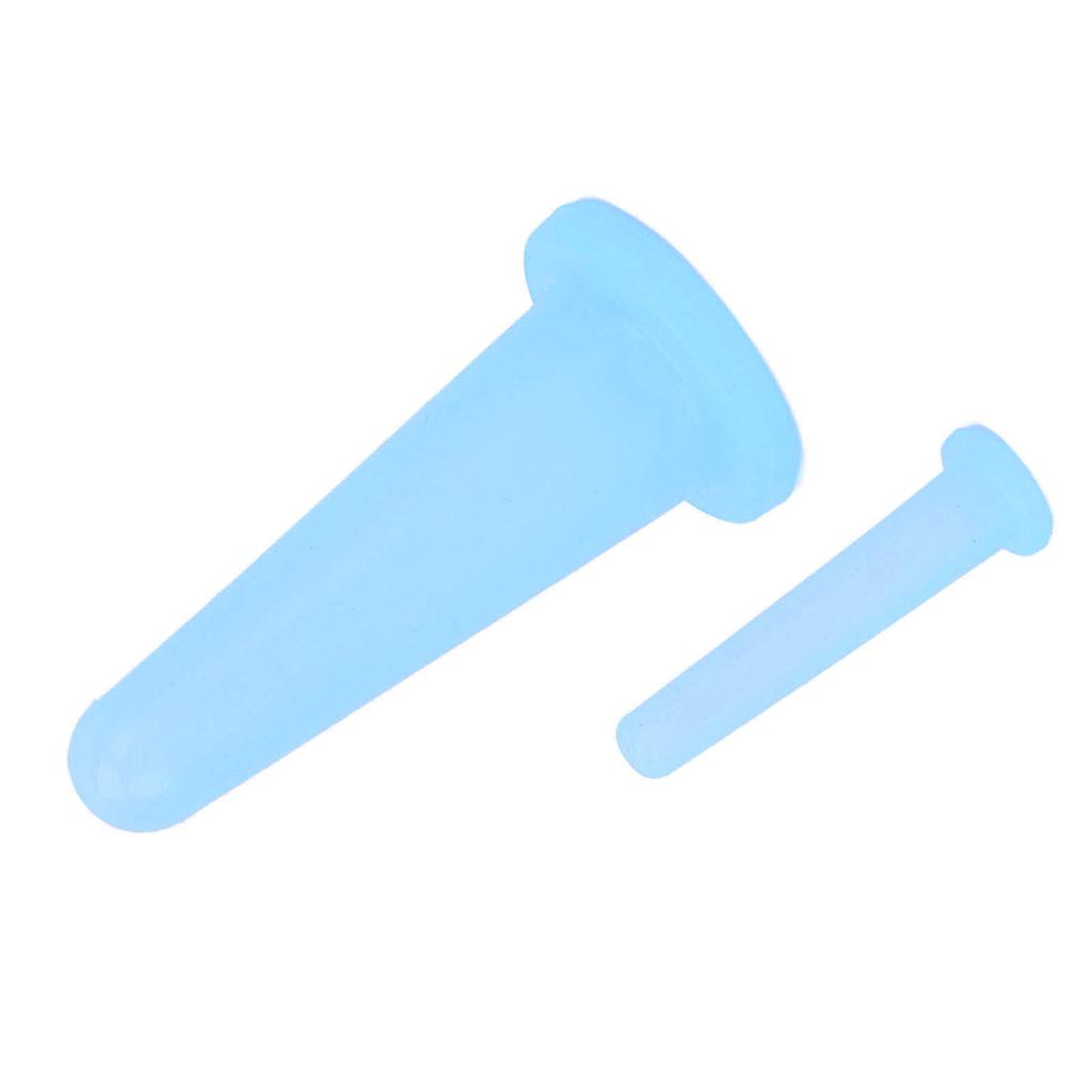 2 PCS Face Cupping Set Mini Silicone Soft Portable Vacuum Suction Massage Cups for Adults Home Use