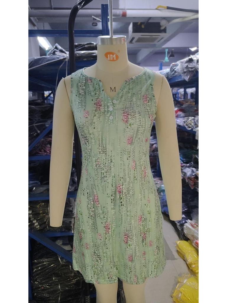 Abito Gilet Slim con Stampa Moda Donna 2023