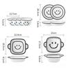 ZISIZ Cute Ceramic Bowl Set