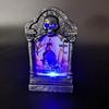 Halloween Tombstone Skull & Cross Lamp: Pumpkin, Skull & Handheld Candle Decor Prop