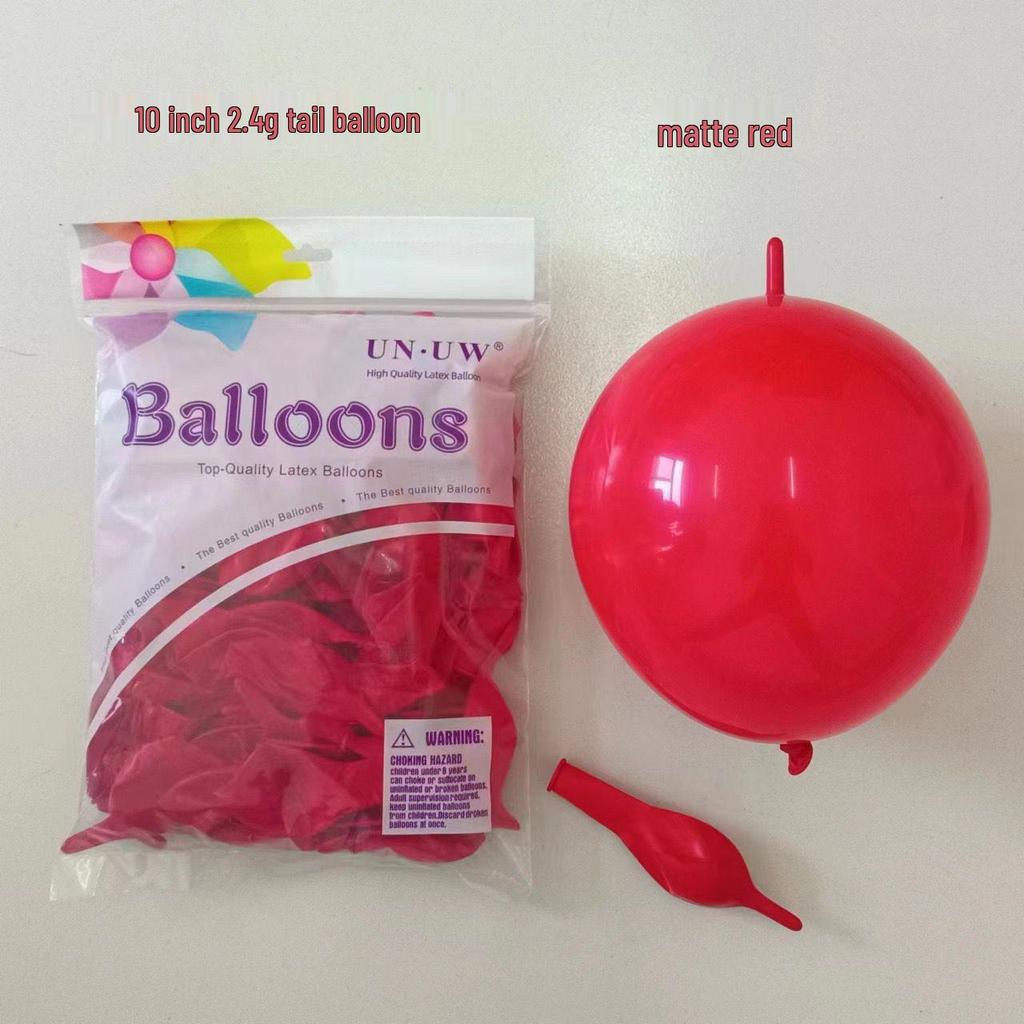 10-Inch Heart-Shaped Tail Balloon for Wedding & Party Decorations