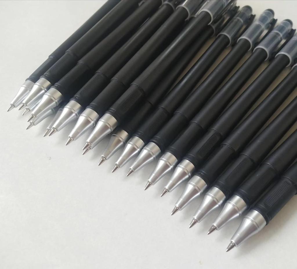 20Pcs Black Gel Pens Bulk, 0.5mm Gel Ink Pens,Premium Ink and Comfort Grip for Taking Notes Office School Supplies