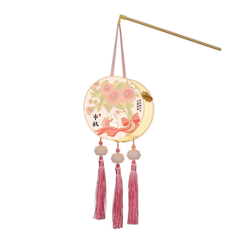 Handheld Lanterns for Traditional Chinese Celebration Waterproof Moon Festival Light with Soft Lighting Home Decoration