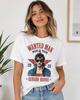 Retro Wanted Man Graphic T-Shirt, Vintage Western Portrait Tee
