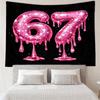 Royal Hands Holding Number 67 Tapestry Hanging for Bedroom,Livingroom, Playroom,Decor Art Room Wall Tapestry Holiday and Birthday Gifts