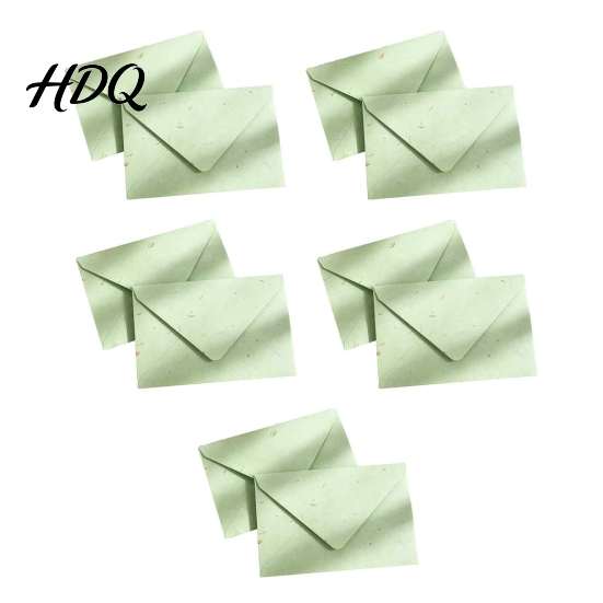 Textured Paper Envelopes for Craft Projects 10PCS Petal Art Envelopes Real Floral Texture Design Thick Western Style Elegant Holiday Wishes