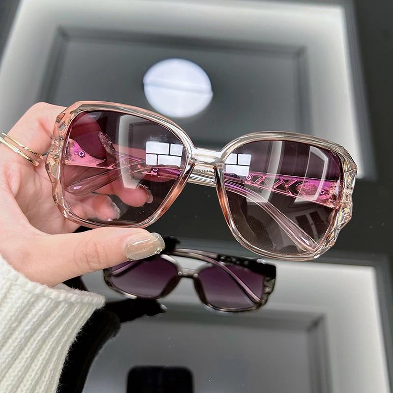 Square Vintage Sunglasses Women Brand Designer Mirror Sun Glasses Female Fashion Outdoors Driving Big Frame