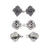 1 Pair New Blouse Shirt Lapel Collar Cardigan Clip Women Girls Vintage Shiny Crystal Pin Brooch Cape Cloak Clasp Fixing Clip